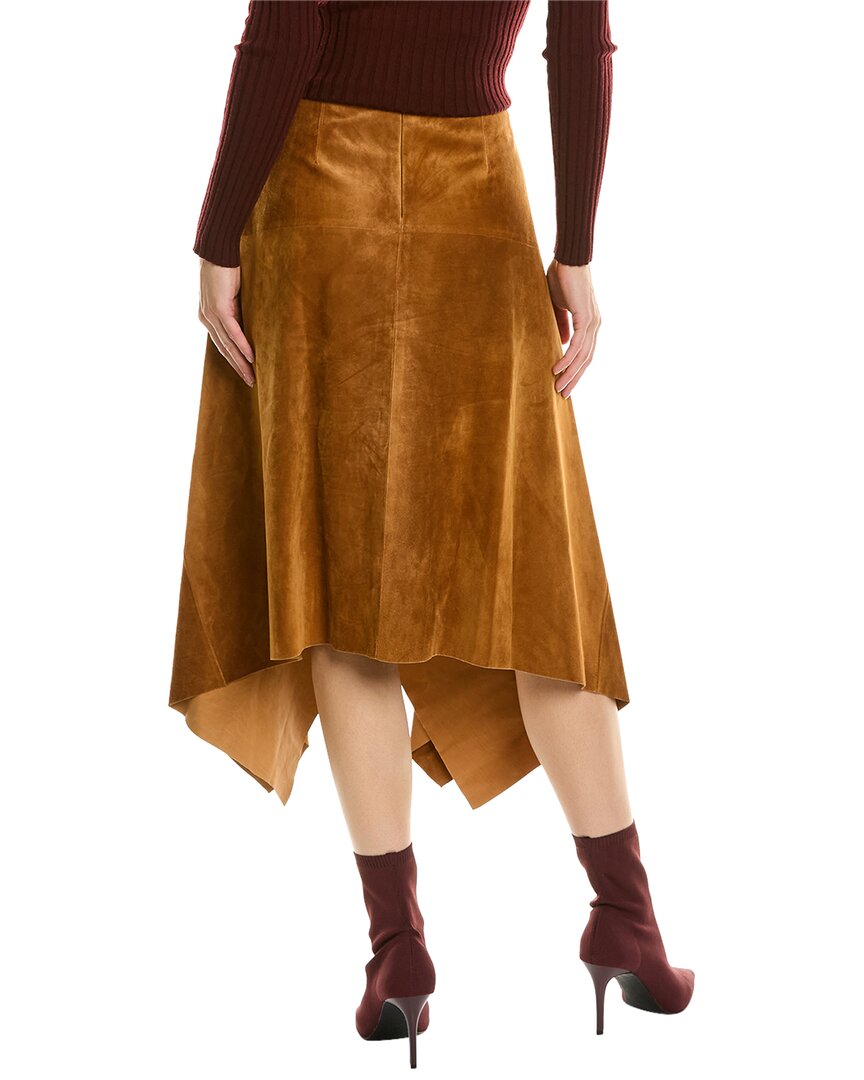 Ferragamo Suede Maxi Skirt
