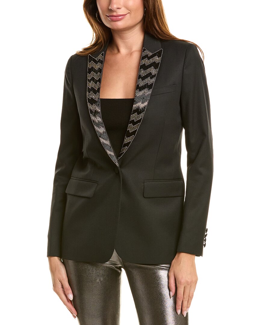 The Kooples Wool-Blend Blazer Black