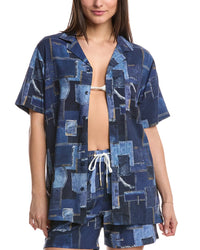 Weworewhat Boyfriend Shirt Blue