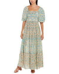 Ash & Eden Happy Maxi Dress Blue