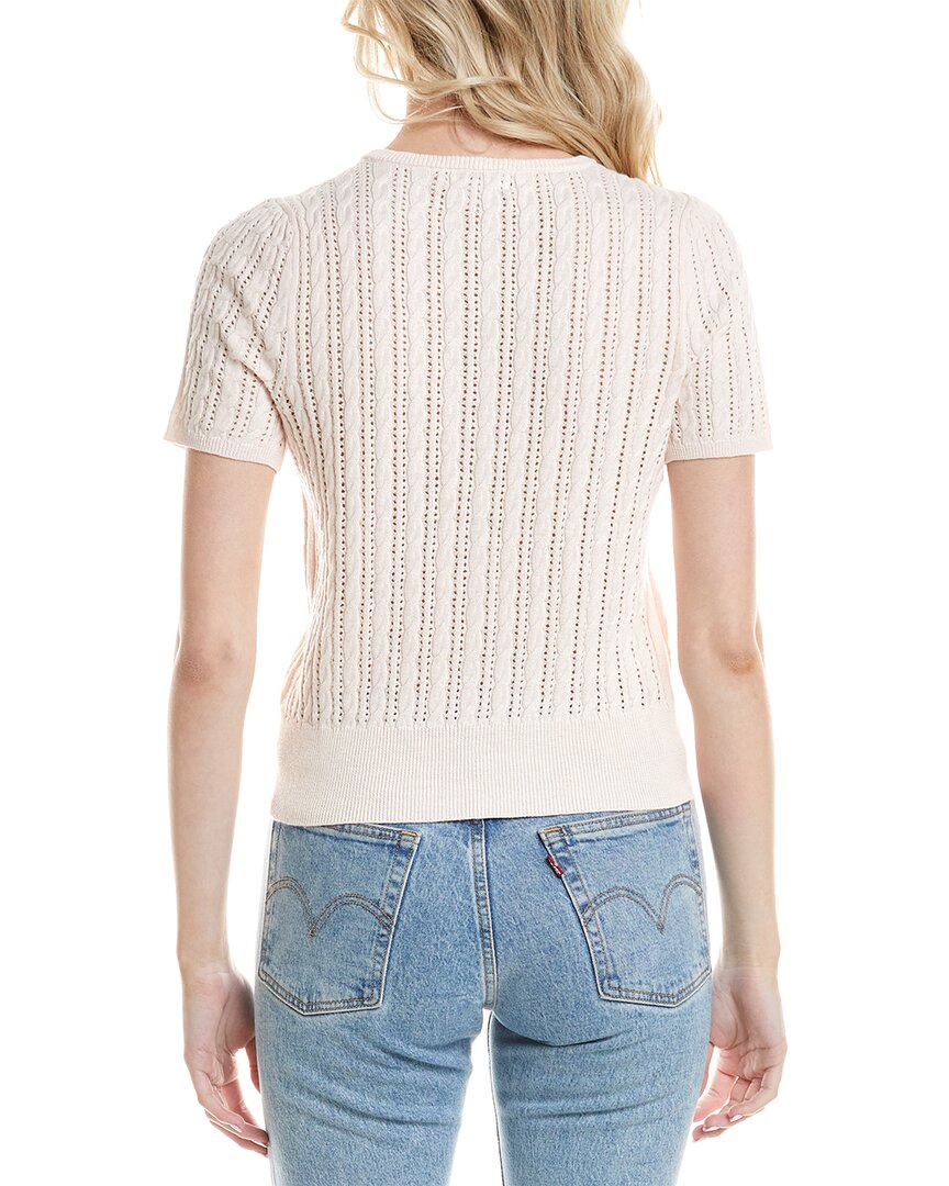 Design History Button Front Linen-Blend Cardigan