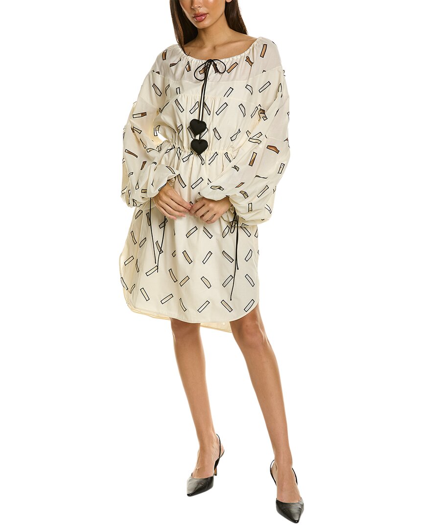 Lanvin Drawstring Waist Shift Dress
