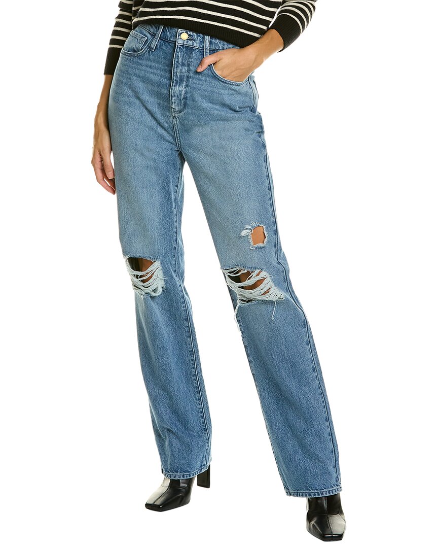 Triarchy Medium Indigo High-Rise Straight Jean 24" Waist Blue
