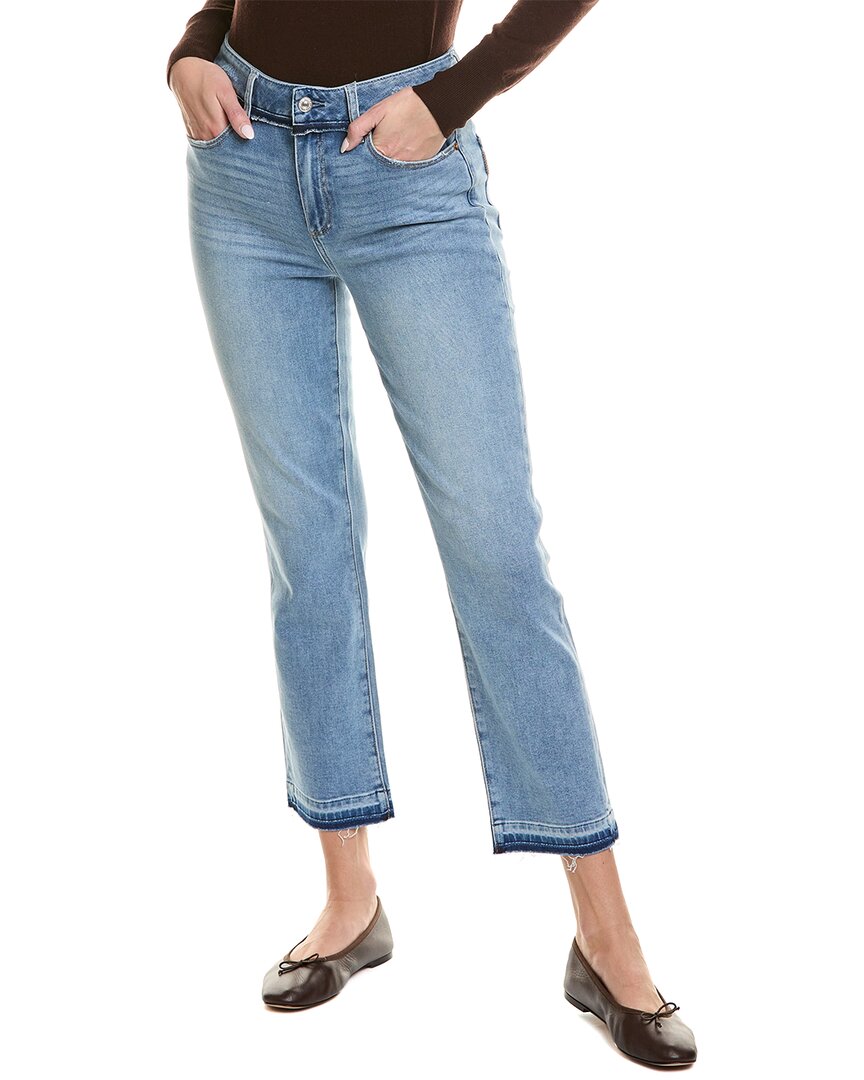 Paige Cindy Carmina Distressed Straight Leg Jean Blue 23" Waist