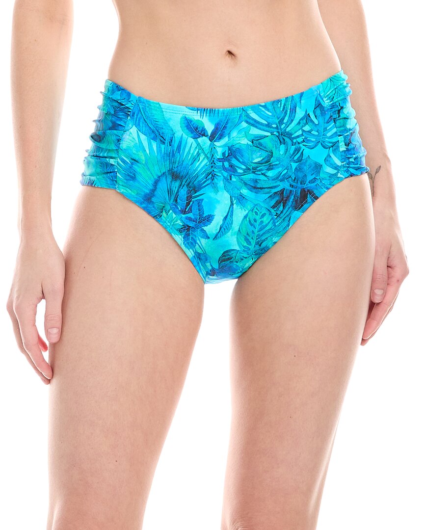 Next High-Waist Chopra Full Tab Bikini Bottom Blue