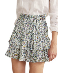 Boden Womens Tie Waist Crinkle Mini Skirt, Uk 20 / Us 16 Ivory 16