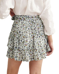 Boden Womens Tie Waist Crinkle Mini Skirt, Uk 20 / Us 16