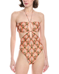 Agua By Agua Bendita Herbal Trikini One-Piece Orange