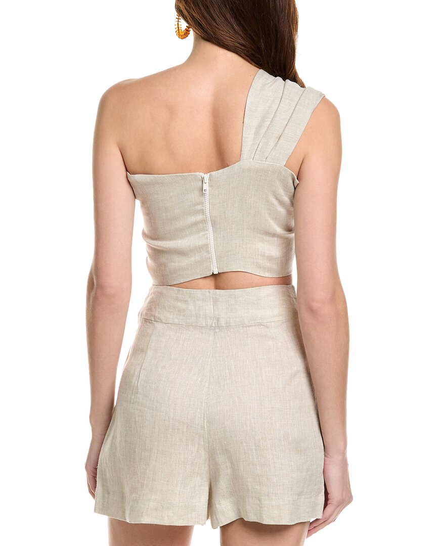 Just Bee Queen Sol Linen Top