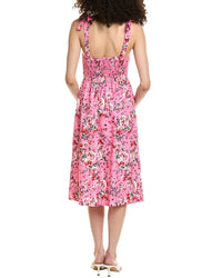 Colette Rose Tie Shoulder Midi Dress