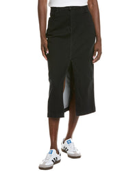 7 For All Mankind Midi Skirt Black