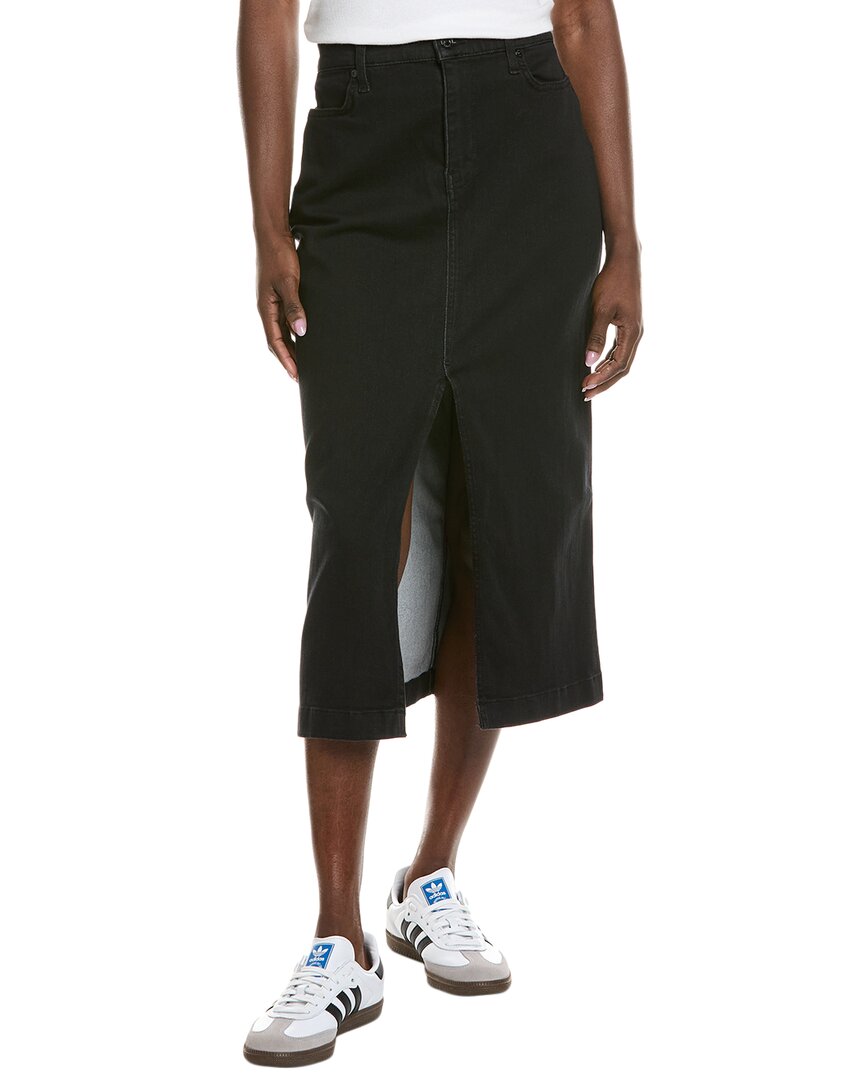 7 For All Mankind Midi Skirt Black