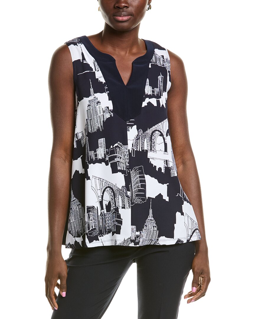 Joseph Ribkoff Printed Top Blue 6