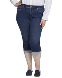 Nydj Plus Marilyn Cambridge Crop Jean Multi