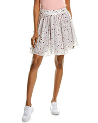 Tags Woven Print Skirt Print