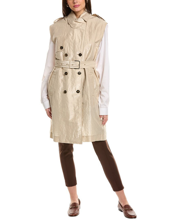 Brunello Cucinelli Belted Trench Coat