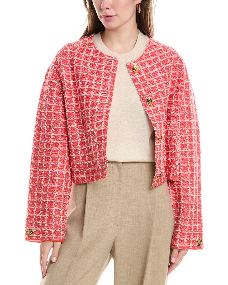 St. John Tweed Jacket Red