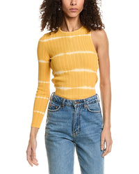 Sandro One-Sleeve Top Yellow 4