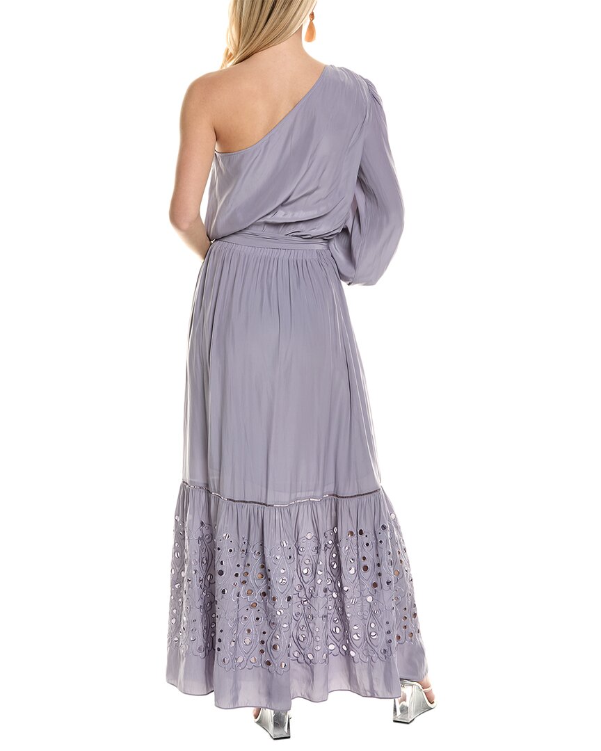 open lace back dress Purple Petals Dress– Teuta Matoshi main image 1