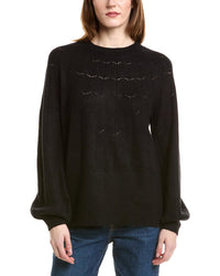 Love Token Pointelle Sweater Black Regular 0 (XS)