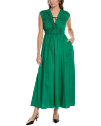 Diane Von Furstenberg Womens Gillian Maxi Dress, Xxs, Green