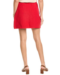 Sandro Knit Wool-Blend Mini Skirt