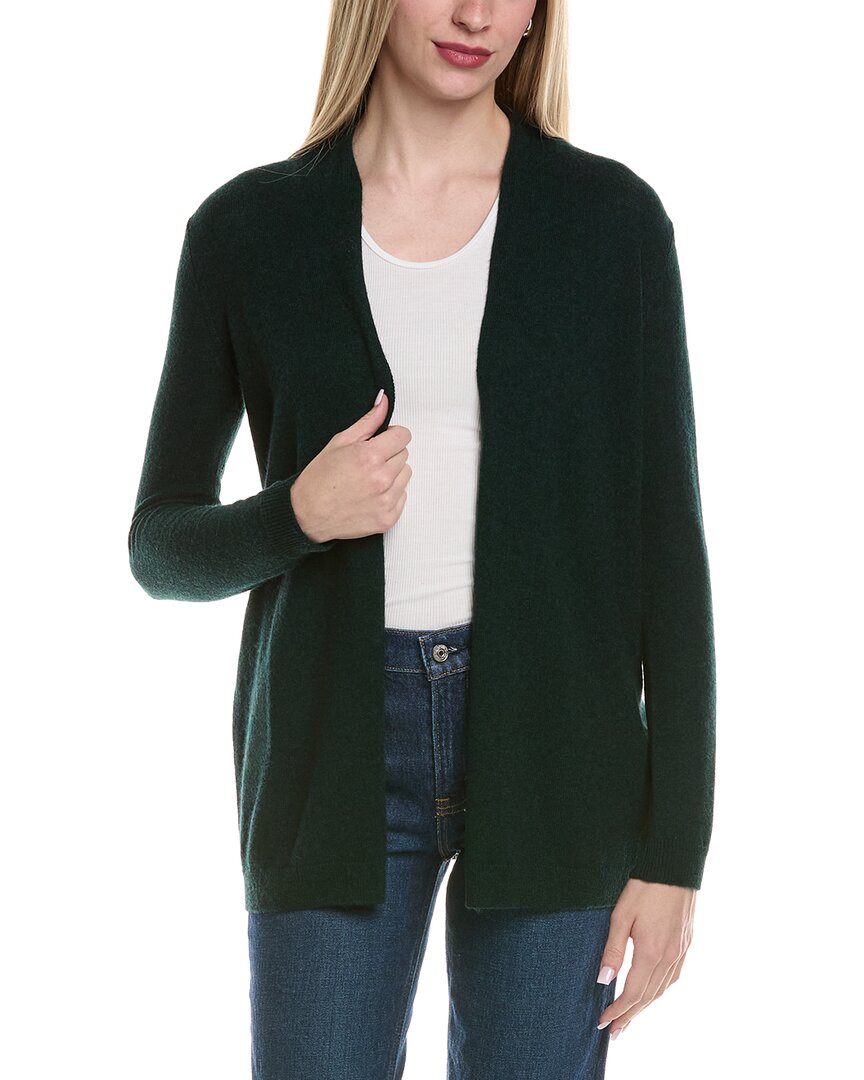 Sofiacashmere Drape Wool & Cashmere-Blend Cardigan