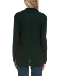Sofiacashmere Drape Wool & Cashmere-Blend Cardigan