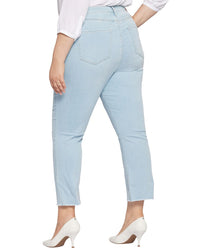 Nydj Plus Brightside High-Rise Ankle Bootcut Jean