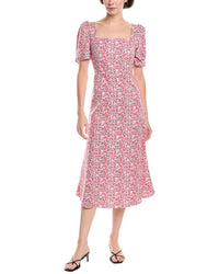 Madison Miles Midi Dress Red