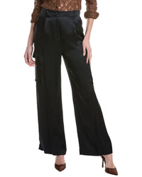 Marella Birillo Silk-Blend Trouser Blue