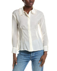 Gracia Pearl Fringe Shirt