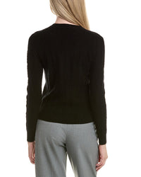 Bruno Magli Cable Crewneck Wool & Cashmere-Blend Sweater
