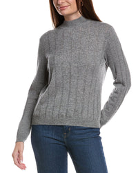 Bruno Magli Wide Rib Wool & Cashmere-Blend Sweater