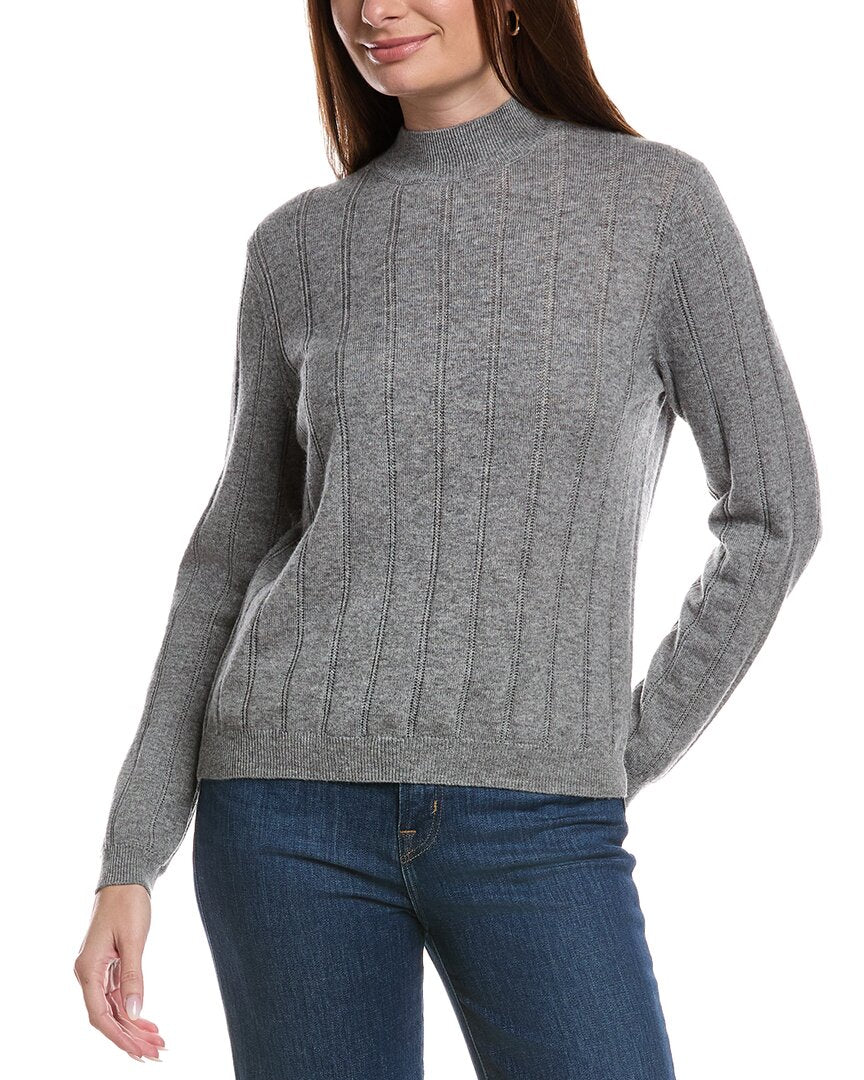 Bruno Magli Wide Rib Wool & Cashmere-Blend Sweater