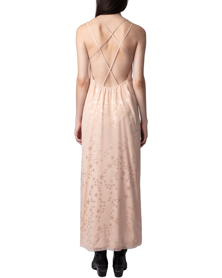Zadig & Voltaire Rohal Jac Stars Strass Silk Dress