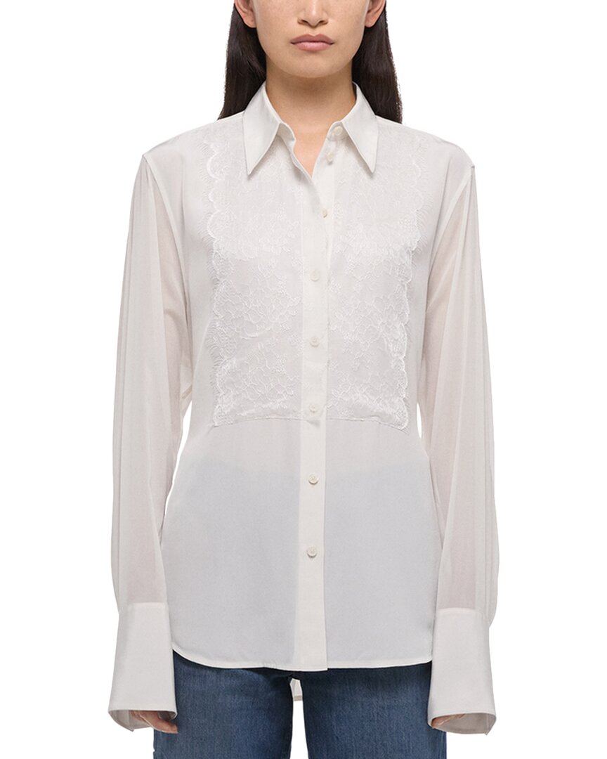 Helmut Lang Lace Relaxed Shirt White