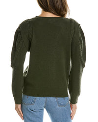 Lea & Viola Braided Wool & Cashmere-Blend Sweater