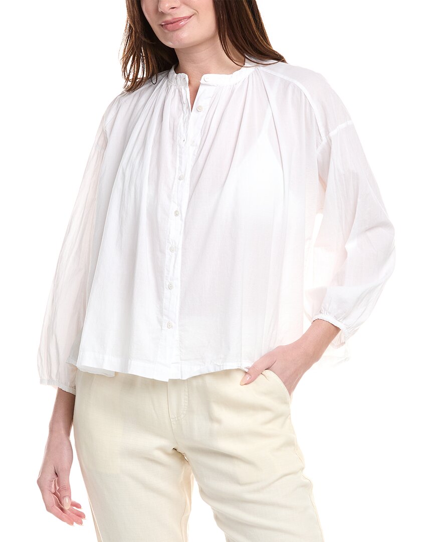 9Seed Button-Up Shirt Petite 6 (S) White