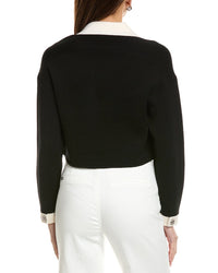 Alice + Olivia Verdell Wool-Blend Sweater Jacket
