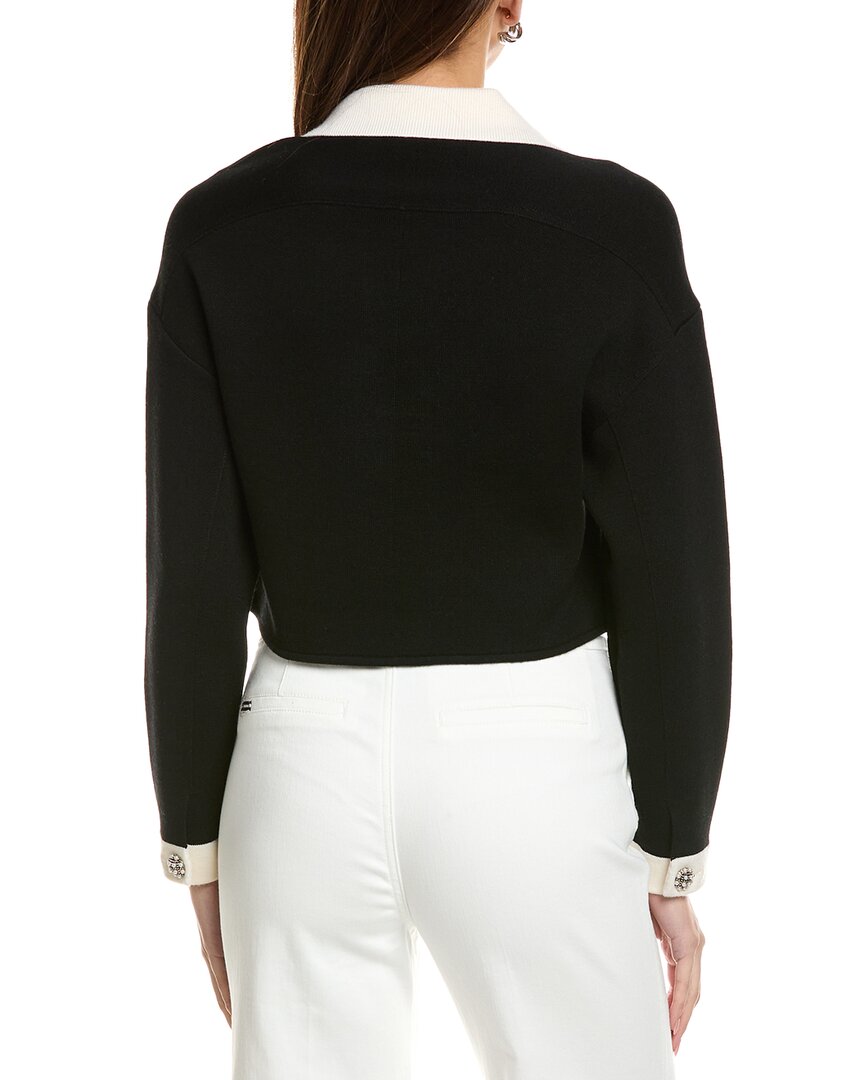 Alice + Olivia Verdell Wool-Blend Sweater Jacket