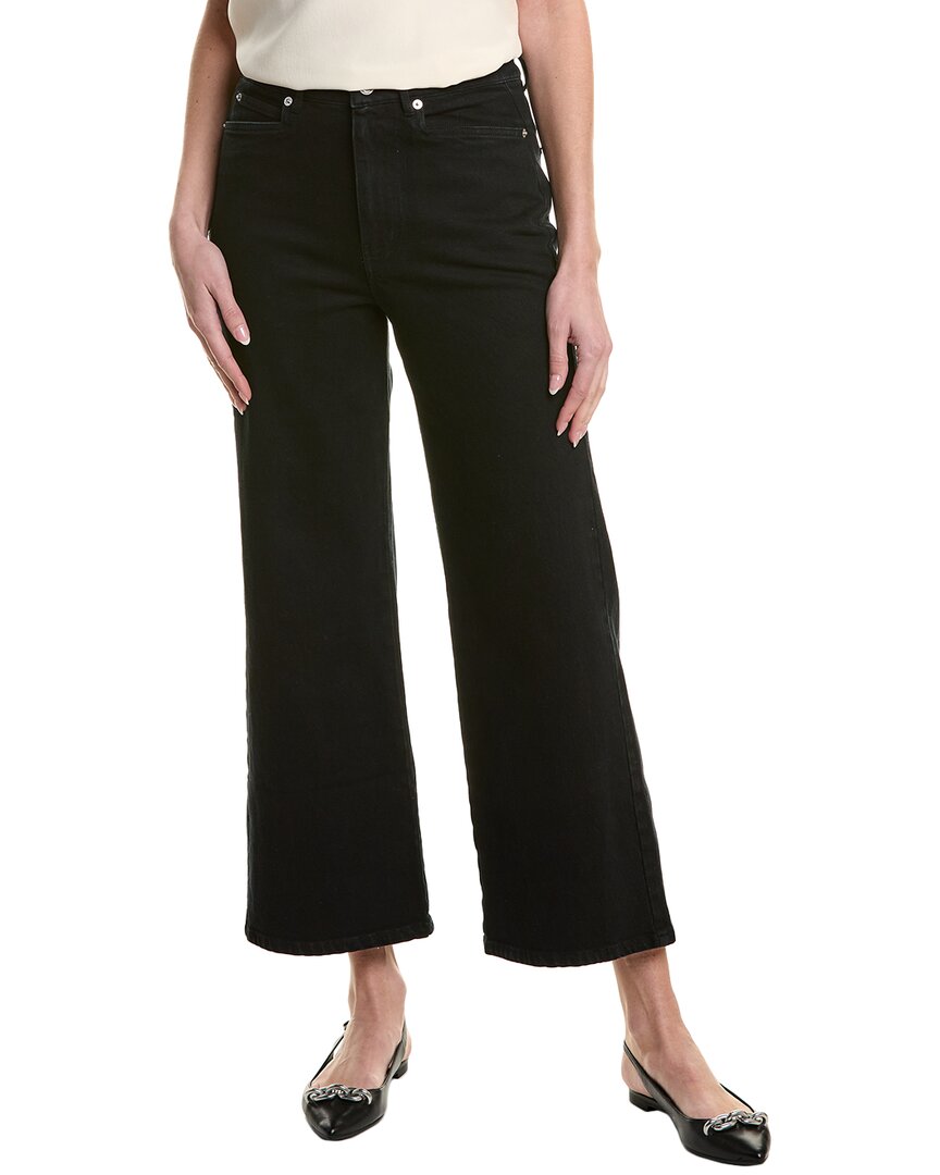 Proenza Schouler White Label Sadie Denim Wide Leg Pant Black