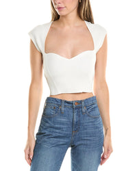 Simkhai Abia Crop T-Shirt Regular 12 (L) White
