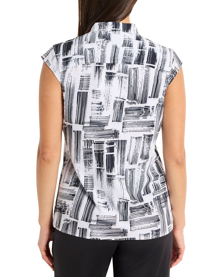 Nic + Zoe City Blocks Tech Stretch Snap Neck Tank