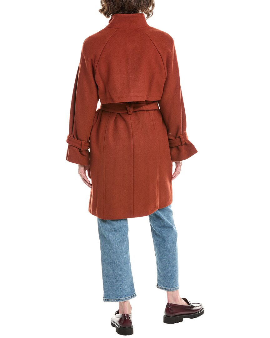 Cole Haan Wool-Blend Belted Walker Coat