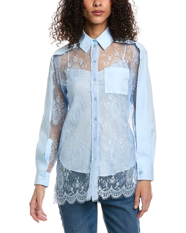 Burberry Lace Panel Shirt