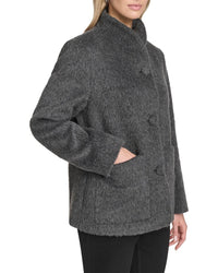 Andrew Marc Andrew Marc Piper Button Front Wool-Blend Jacket