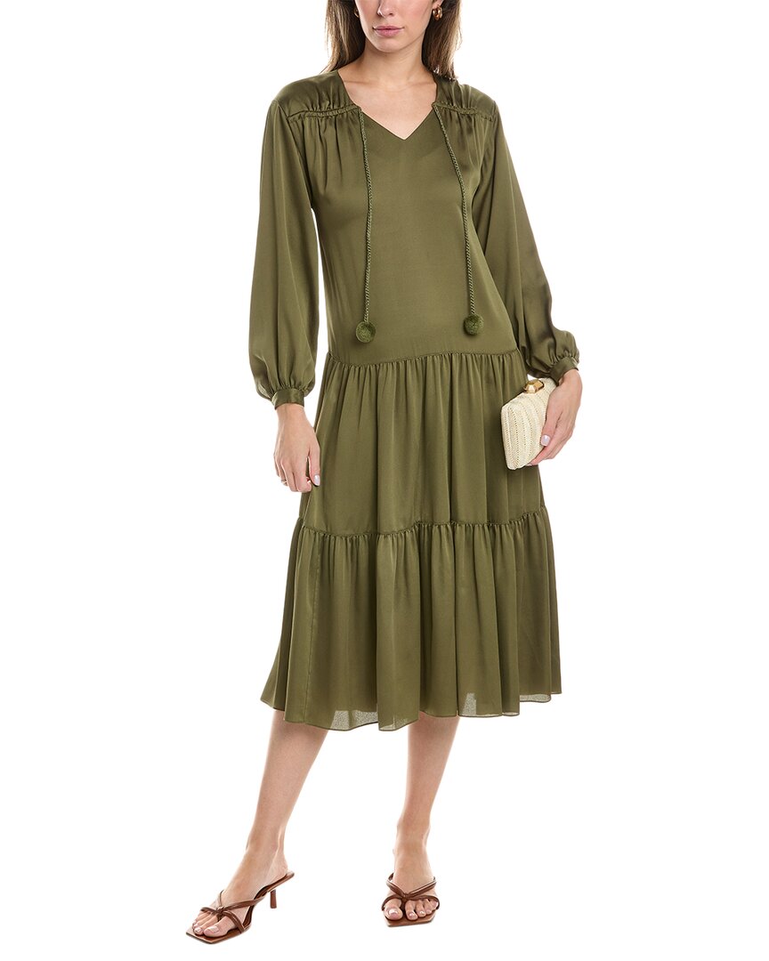 Lafayette 148 New York Mears Dress tarragon