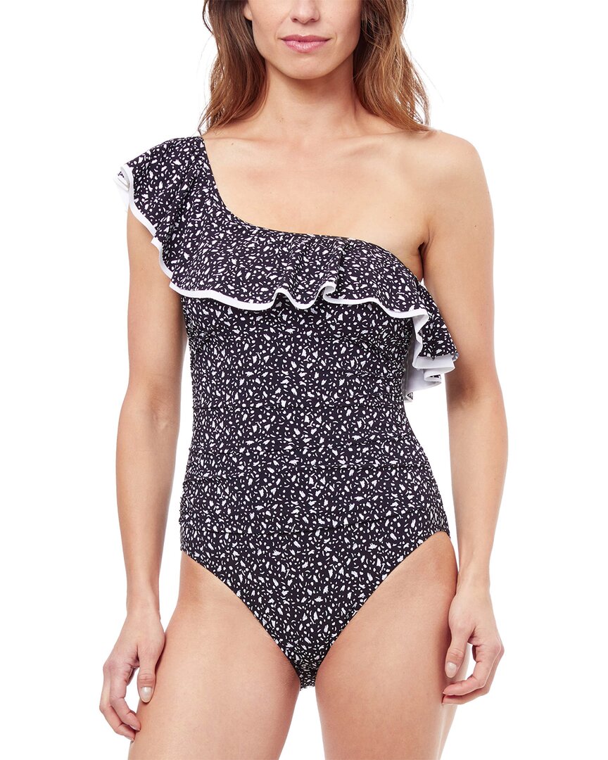 Profile By Gottex Bash One Shoulder One-Piece Black