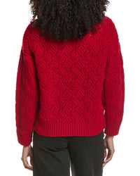 Elie Tahari Novelty Stitch Cashmere Sweater